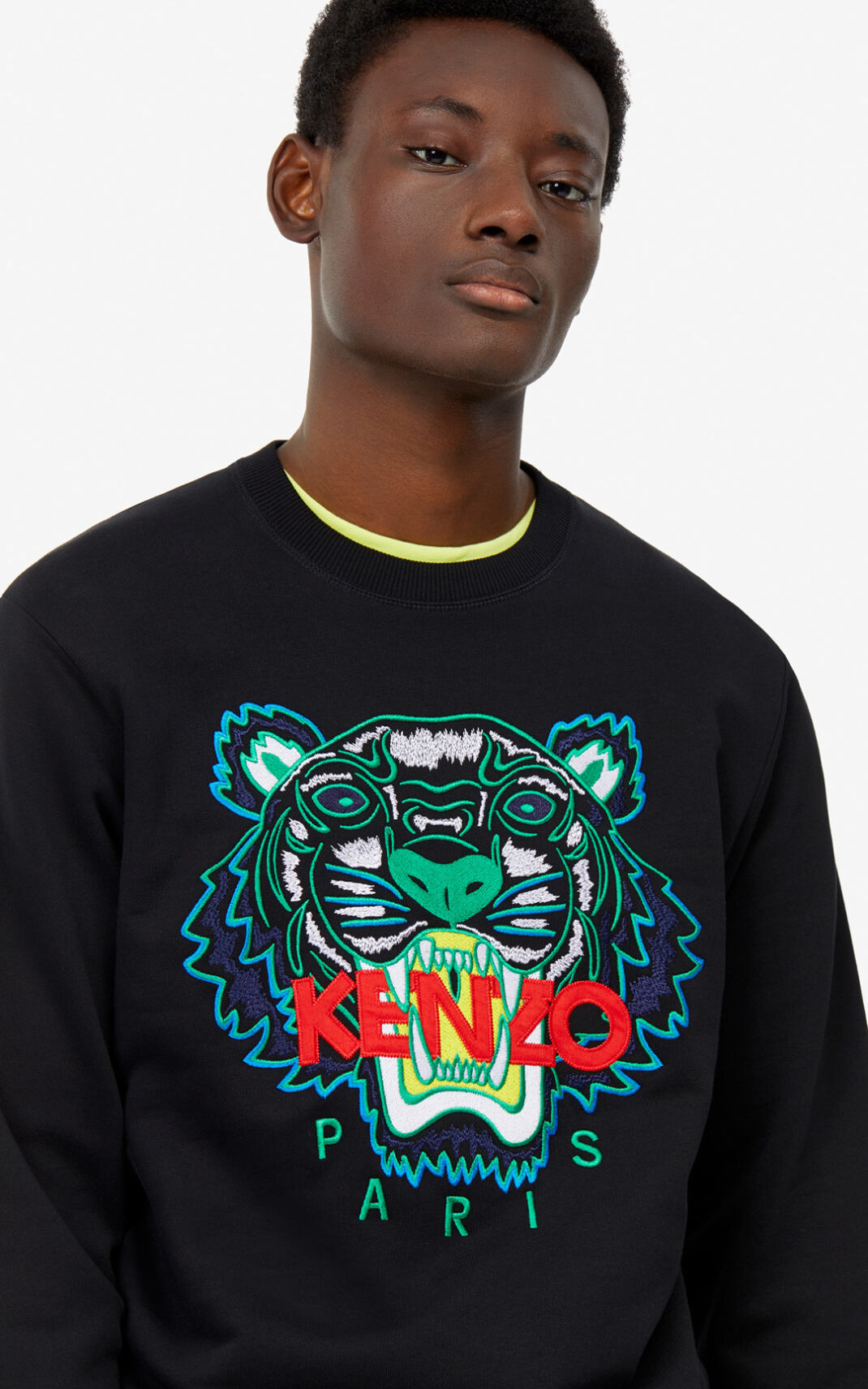 Sweatshirt Kenzo Tiger Masculino - Pretas | 903HMWFVE